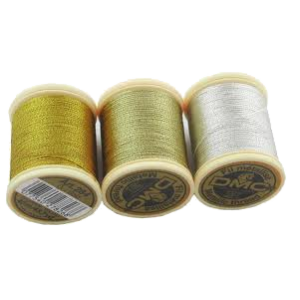DMC - Metallic Embroidery Threads - Silver and Gold